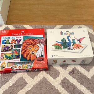 Coloring with Clay Set - Red and White